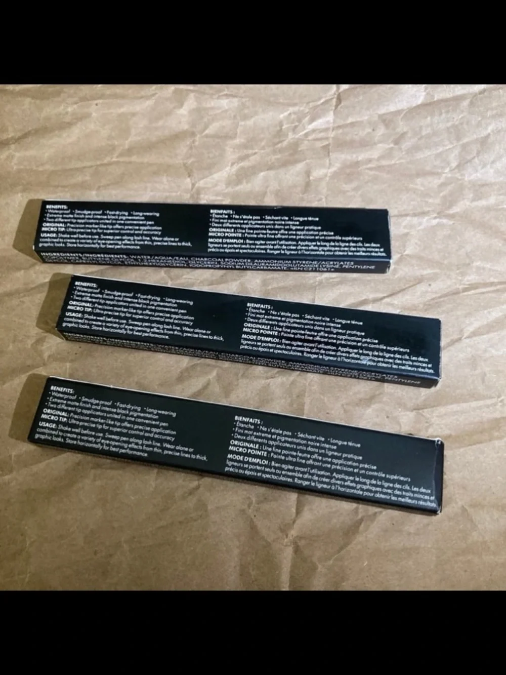3 x STILA MATTE STAY ALL DAY DUAL ENDED LIQUID EYELINER